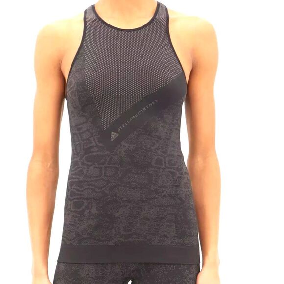 ADIDAS by STELLA MCCARTNEY Stretch Jacquard Tank Black - Size Large - NWT - Picture 5 of 9